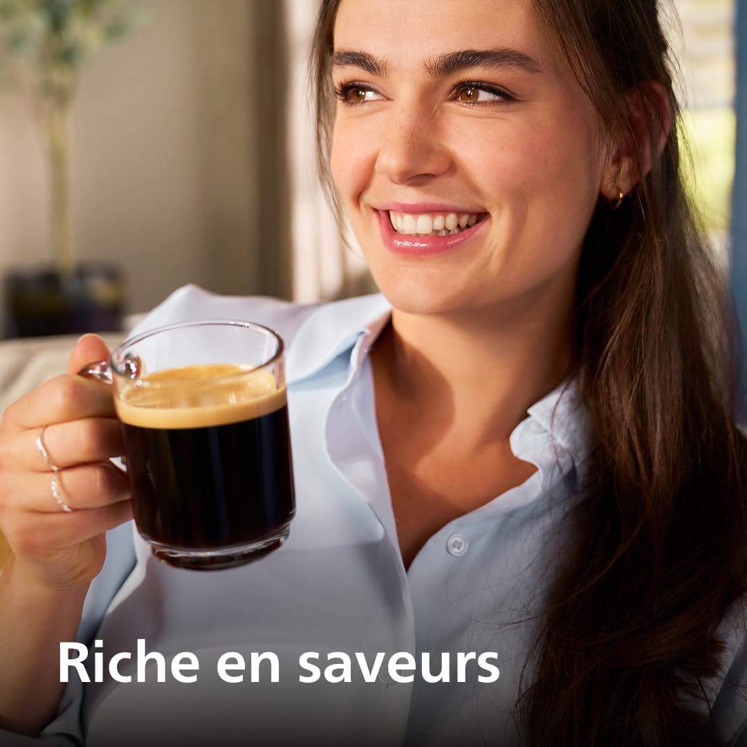 Expresso broyeur Série 5400 EP5541/50– 12 Spécialités de Café,Carafe LatteGo facile à nettoyer,Ecran intuitif,4 Profils Utilisateur,Machine à café à grain Noir